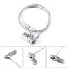 Cable Lock, Cable Locks with Combination Laptop Lock Laptop Lock Notebook Combination Lock Combination Laptop Lock Cable Chain Theft Deterrent 4 Digit Password for Notebook PC view 2
