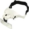 CZCZC Magnifiers, Multiple Lens Magnifying Glasses Magnifier Interchangeable 5 Pcs Lenses Headband 2Led Head Lamps/White (White) view 4