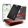 Rhinokey Mens Valentines Day Gifts for Him Apple MFi Certified Wallet Tracker Card Works with Apple Find My (iOS Only) Slim 0.07in Rechargeable IP68 Waterproof Tracker Item Finder AirTag Card view 1