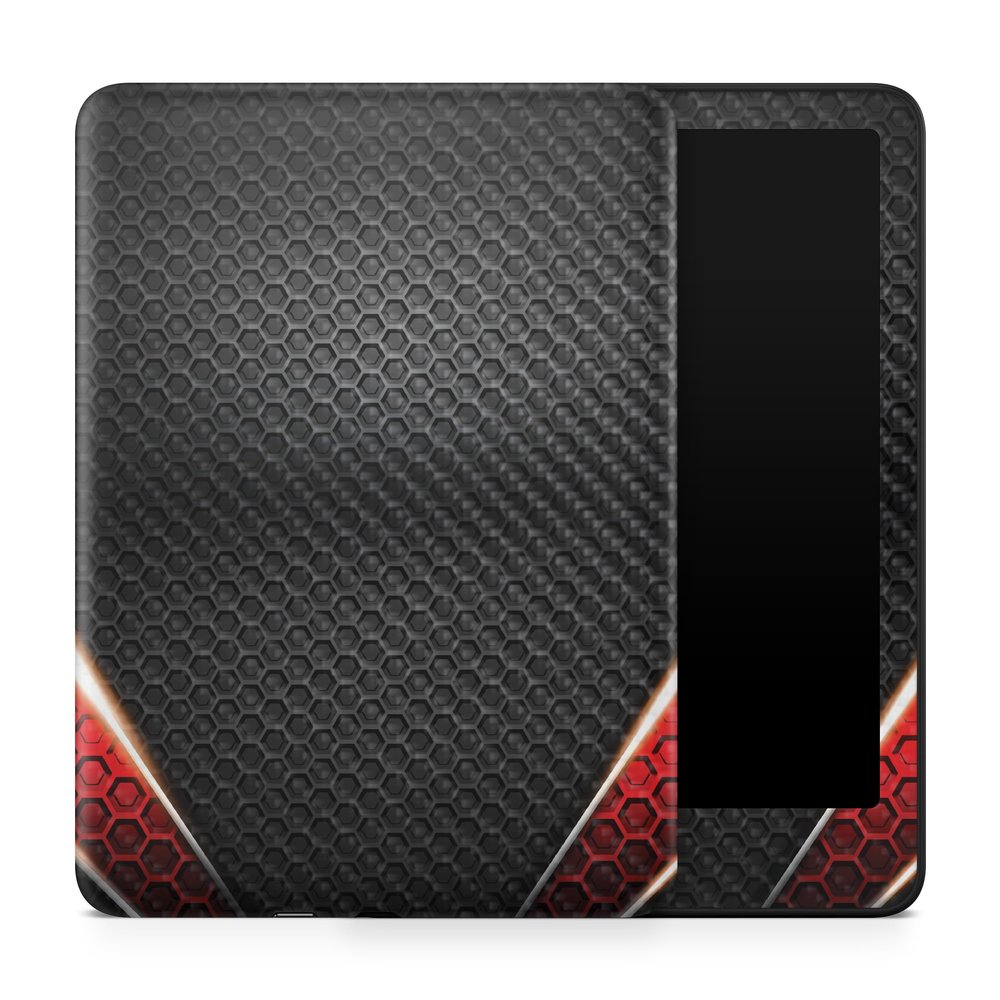 Carbon Fiber Tablet Skin Compatible with Amazon Kindle Paperwhite 12th (2024) - Hex Rays - Premium 3M Vinyl Protective Wrap Decal Cover - Easy to Apply | Crafted in The USA by MightySkins