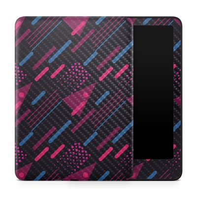 Carbon Fiber Tablet Skin Compatible with Amazon Kindle Paperwhite 12th (2024) - Magenta Rain - Premium 3M Vinyl Protective Wrap Decal Cover - Easy to Apply | Crafted in The USA by MightySkins