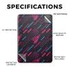Carbon Fiber Tablet Skin Compatible with Amazon Kindle Paperwhite 12th (2024) - Magenta Rain - Premium 3M Vinyl Protective Wrap Decal Cover - Easy to Apply | Crafted in The USA by MightySkins view 2