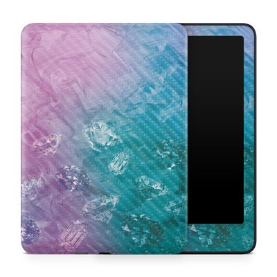 Carbon Fiber Tablet Skin Compatible with Amazon Kindle Paperwhite 12th (2024) - Diamond Grunge - Premium 3M Vinyl Protective Wrap Decal Cover - Easy to Apply | Crafted in The USA by MightySkins