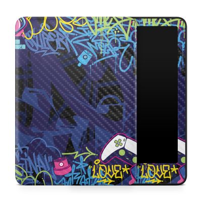 Carbon Fiber Tablet Skin Compatible with Amazon Kindle Paperwhite 12th (2024) - Gamer Tag - Premium 3M Vinyl Protective Wrap Decal Cover - Easy to Apply | Crafted in The USA by MightySkins