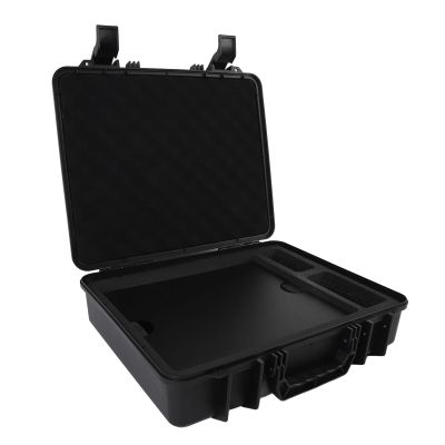 Satellite Dish Storage Case, 15.8x13.4x3.95inch Hard Carrying Travel Case, Compact Satellite Dish Pipe Adapter Power Supply Cables Storage Case Portable Case for Outdoor Travel RV