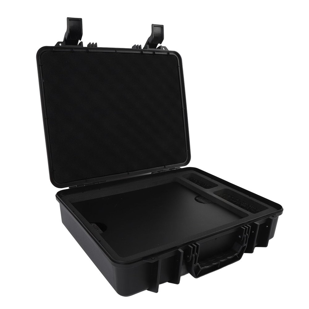 Satellite Dish Storage Case, 15.8x13.4x3.95inch Hard Carrying Travel Case, Compact Satellite Dish Pipe Adapter Power Supply Cables Storage Case Portable Case for Outdoor Travel RV