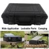Satellite Dish Storage Case, 15.8x13.4x3.95inch Hard Carrying Travel Case, Compact Satellite Dish Pipe Adapter Power Supply Cables Storage Case Portable Case for Outdoor Travel RV view 3