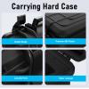 Satellite Dish Storage Case, 15.8x13.4x3.95inch Hard Carrying Travel Case, Compact Satellite Dish Pipe Adapter Power Supply Cables Storage Case Portable Case for Outdoor Travel RV view 4