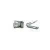 Galvanized Steel Cable Clamp, Loop Strap, Without Cushion, Cable Clamping Dia. 1/4 in, Hot Dipped Galvanized Clamp Finish, Pack of 50 (1/4 in) view 2