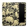 Carbon Fiber Tablet Skin Compatible with Amazon Kindle Paperwhite 12th (2024) - Inked Skulls - Premium 3M Vinyl Protective Wrap Decal Cover - Easy to Apply | Crafted in The USA by MightySkins view 1