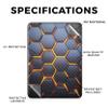 Carbon Fiber Tablet Skin Compatible with Amazon Kindle Paperwhite 12th (2024) - Lava Hex - Premium 3M Vinyl Protective Wrap Decal Cover - Easy to Apply | Crafted in The USA by MightySkins view 2