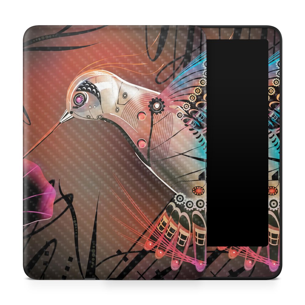 Carbon Fiber Tablet Skin Compatible with Amazon Kindle Paperwhite 12th (2024) - Cyborg Nature - Premium 3M Vinyl Protective Wrap Decal Cover - Easy to Apply | Crafted in The USA by MightySkins