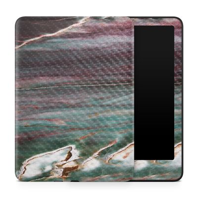 Carbon Fiber Tablet Skin Compatible with Amazon Kindle Paperwhite 12th (2024) - Grunge Marble - Premium 3M Vinyl Protective Wrap Decal Cover - Easy to Apply | Crafted in The USA by MightySkins