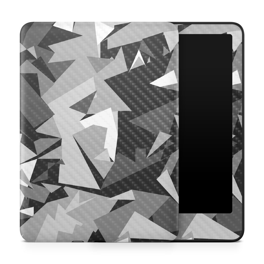 Carbon Fiber Tablet Skin Compatible with Amazon Kindle Paperwhite 12th (2024) - Mono Camo - Premium 3M Vinyl Protective Wrap Decal Cover - Easy to Apply | Crafted in The USA by MightySkins