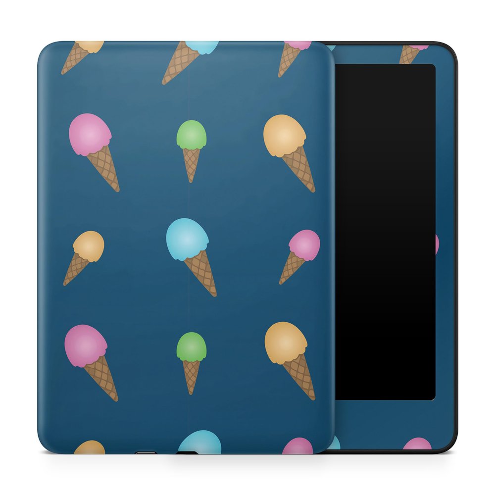 Tablet Skin Compatible with Amazon Kindle Paperwhite 12th (2024) - Ice Cream Cone - Premium 3M Vinyl Protective Wrap Decal Cover - Easy to Apply | Crafted in The USA by MightySkins