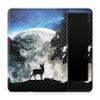 Carbon Fiber Tablet Skin Compatible with Amazon Kindle Paperwhite 12th (2024) - Moonlight Deer - Premium 3M Vinyl Protective Wrap Decal Cover - Easy to Apply | Crafted in The USA by MightySkins view 1