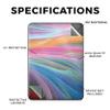 Glossy Glitter Tablet Skin Compatible with Amazon Kindle Paperwhite 12th (2024) - Rainbow Waves - Premium 3M Vinyl Protective Wrap Decal Cover - Easy to Apply | Crafted in The USA by MightySkins view 2