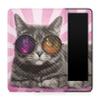 Carbon Fiber Tablet Skin Compatible with Amazon Kindle Paperwhite 12th (2024) - Galaxy Cat - Premium 3M Vinyl Protective Wrap Decal Cover - Easy to Apply | Crafted in The USA by MightySkins view 1