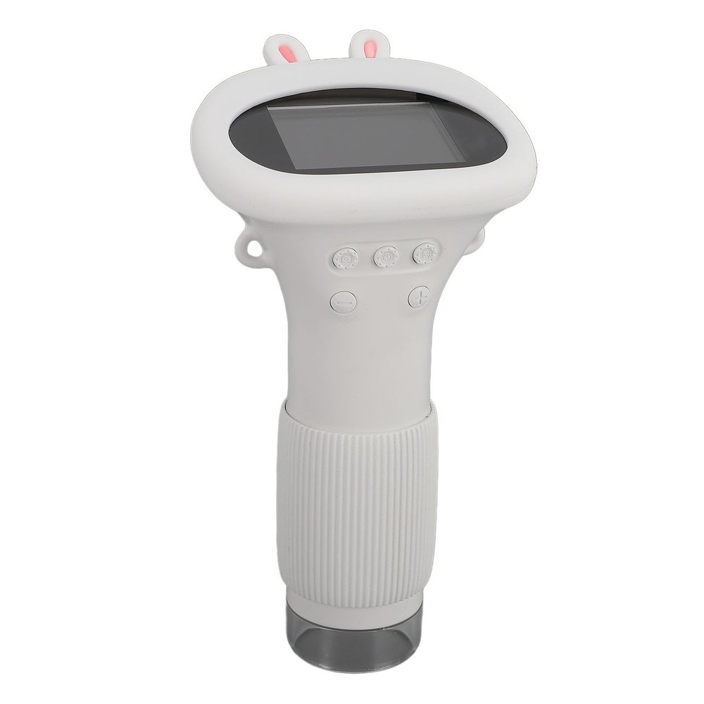ASHATA 1000X Microscope for Kids, 2 Inch LCD 1080P Digital Microscope for Slides, Mini Scope Handheld Microscope Camera Magnifier, One Buttons Photo and Video Catching (White)