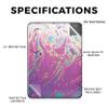 Carbon Fiber Tablet Skin Compatible with Amazon Kindle Paperwhite 12th (2024) - Magenta Wash - Premium 3M Vinyl Protective Wrap Decal Cover - Easy to Apply | Crafted in The USA by MightySkins view 2