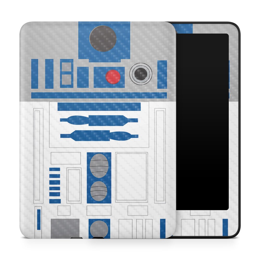 Carbon Fiber Tablet Skin Compatible with Amazon Kindle Paperwhite 12th (2024) - Cyber Bot - Premium 3M Vinyl Protective Wrap Decal Cover - Easy to Apply | Crafted in The USA by MightySkins