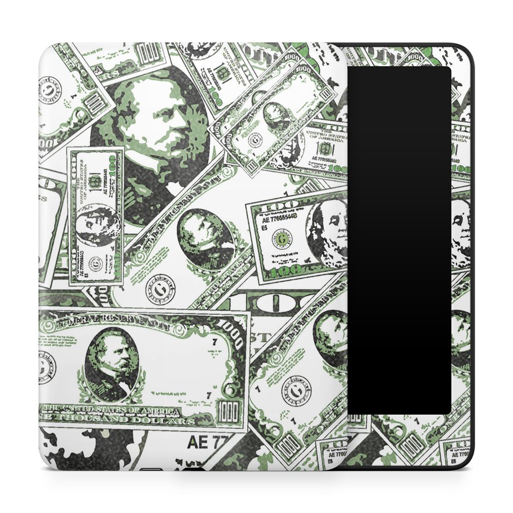 Glossy Glitter Tablet Skin Compatible with Amazon Kindle Paperwhite 12th (2024) - Phat Cash - Premium 3M Vinyl Protective Wrap Decal Cover - Easy to Apply | Crafted in The USA by MightySkins