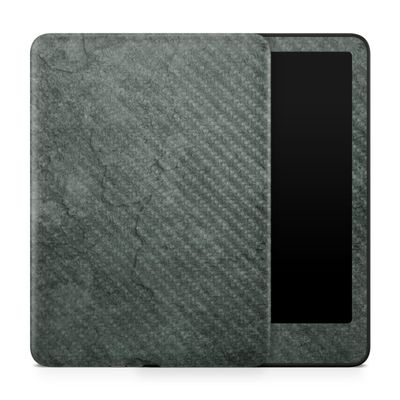 Carbon Fiber Tablet Skin Compatible with Amazon Kindle Paperwhite 12th (2024) - Green Stone - Premium 3M Vinyl Protective Wrap Decal Cover - Easy to Apply | Crafted in The USA by MightySkins