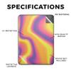 Carbon Fiber Tablet Skin Compatible with Amazon Kindle Paperwhite 12th (2024) - Melted Stripes - Premium 3M Vinyl Protective Wrap Decal Cover - Easy to Apply | Crafted in The USA by MightySkins view 2