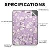 Carbon Fiber Tablet Skin Compatible with Amazon Kindle Paperwhite 12th (2024) - Sakura Purple - Premium 3M Vinyl Protective Wrap Decal Cover - Easy to Apply | Crafted in The USA by MightySkins view 2