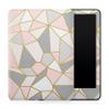 Carbon Fiber Tablet Skin Compatible with Amazon Kindle Paperwhite 12th (2024) - Rose Gold Polygon - Premium 3M Vinyl Protective Wrap Decal Cover - Easy to Apply | Crafted in The USA by MightySkins view 1