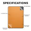 Carbon Fiber Tablet Skin Compatible with Amazon Kindle Paperwhite 12th (2024) - Solid Orange - Premium 3M Vinyl Protective Wrap Decal Cover - Easy to Apply | Crafted in The USA by MightySkins view 2