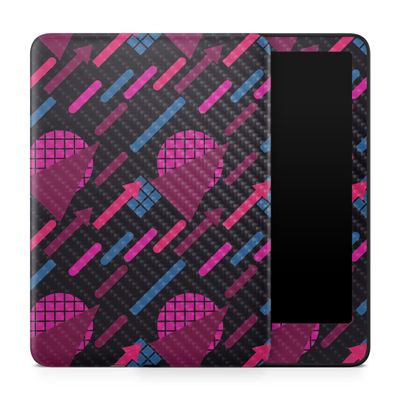 Carbon Fiber Tablet Skin Compatible with Amazon Kindle Paperwhite 12th (2024) - Magenta Globe - Premium 3M Vinyl Protective Wrap Decal Cover - Easy to Apply | Crafted in The USA by MightySkins