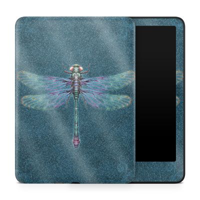 Glossy Glitter Tablet Skin Compatible with Amazon Kindle Paperwhite 12th (2024) - Vibrant Dragonfly - Premium 3M Vinyl Protective Wrap Decal Cover - Easy to Apply | Crafted in The USA by MightySkins