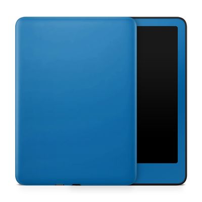 Tablet Skin Compatible with Amazon Kindle Paperwhite 12th (2024) - Solid Blue - Premium 3M Vinyl Protective Wrap Decal Cover - Easy to Apply | Crafted in The USA by MightySkins