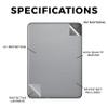 Carbon Fiber Tablet Skin Compatible with Amazon Kindle Paperwhite 12th (2024) - Solid Gray - Premium 3M Vinyl Protective Wrap Decal Cover - Easy to Apply | Crafted in The USA by MightySkins view 2