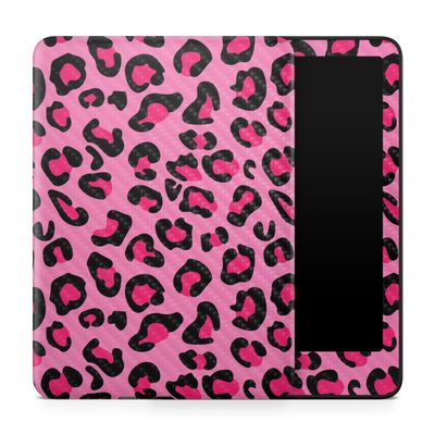 Carbon Fiber Tablet Skin Compatible with Amazon Kindle Paperwhite 12th (2024) - Pink Leopard - Premium 3M Vinyl Protective Wrap Decal Cover - Easy to Apply | Crafted in The USA by MightySkins