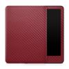 Carbon Fiber Tablet Skin Compatible with Amazon Kindle Paperwhite 12th (2024) - Solid Burgundy - Premium 3M Vinyl Protective Wrap Decal Cover - Easy to Apply | Crafted in The USA by MightySkins view 1