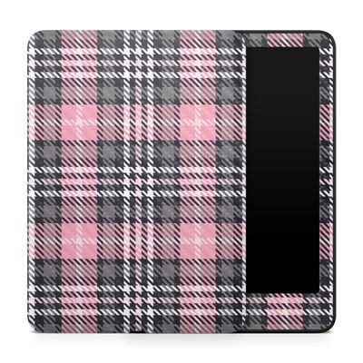 Carbon Fiber Tablet Skin Compatible with Amazon Kindle Paperwhite 12th (2024) - Pink Plaid - Premium 3M Vinyl Protective Wrap Decal Cover - Easy to Apply | Crafted in The USA by MightySkins