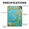 Carbon Fiber Tablet Skin Compatible with Amazon Kindle Paperwhite 12th (2024) - Teal Marble - Premium 3M Vinyl Protective Wrap Decal Cover - Easy to Apply | Crafted in The USA by MightySkins view 2