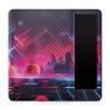 Carbon Fiber Tablet Skin Compatible with Amazon Kindle Paperwhite 12th (2024) - Synthwave Planets - Premium 3M Vinyl Protective Wrap Decal Cover - Easy to Apply | Crafted in The USA by MightySkins view 1