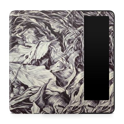 Carbon Fiber Tablet Skin Compatible with Amazon Kindle Paperwhite 12th (2024) - Nest Sketch - Premium 3M Vinyl Protective Wrap Decal Cover - Easy to Apply | Crafted in The USA by MightySkins
