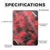 Glossy Glitter Tablet Skin Compatible with Amazon Kindle Paperwhite 12th (2024) - Red Hexa Camo - Premium 3M Vinyl Protective Wrap Decal Cover - Easy to Apply | Crafted in The USA by MightySkins view 2