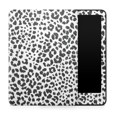 Carbon Fiber Tablet Skin Compatible with Amazon Kindle Paperwhite 12th (2024) - Snow Leopard Print - Premium 3M Vinyl Protective Wrap Decal Cover - Easy to Apply | Crafted in The USA by MightySkins