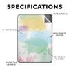 Carbon Fiber Tablet Skin Compatible with Amazon Kindle Paperwhite 12th (2024) - Watercolor White - Premium 3M Vinyl Protective Wrap Decal Cover - Easy to Apply | Crafted in The USA by MightySkins view 2