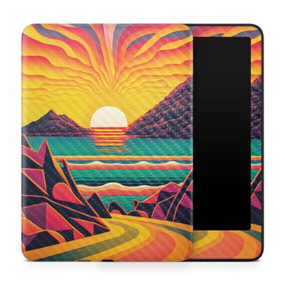 Carbon Fiber Tablet Skin Compatible with Amazon Kindle Paperwhite 12th (2024) - Surreal Journey - Premium 3M Vinyl Protective Wrap Decal Cover - Easy to Apply | Crafted in The USA by MightySkins