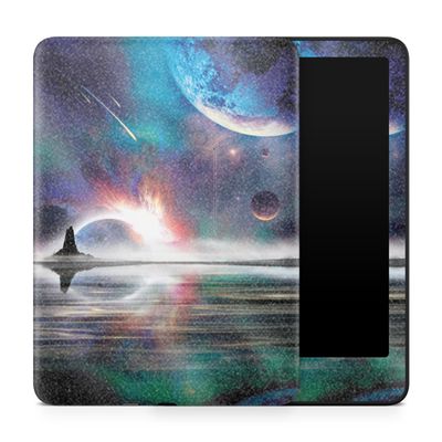 Glossy Glitter Tablet Skin Compatible with Amazon Kindle Paperwhite 12th (2024) - Space Horizon - Premium 3M Vinyl Protective Wrap Decal Cover - Easy to Apply | Crafted in The USA by MightySkins