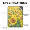 Glossy Glitter Tablet Skin Compatible with Amazon Kindle Paperwhite 12th (2024) - Sunflower Field - Premium 3M Vinyl Protective Wrap Decal Cover - Easy to Apply | Crafted in The USA by MightySkins view 2