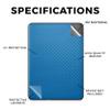 Carbon Fiber Tablet Skin Compatible with Amazon Kindle Paperwhite 12th (2024) - Solid Blue - Premium 3M Vinyl Protective Wrap Decal Cover - Easy to Apply | Crafted in The USA by MightySkins view 2