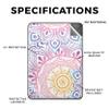 Carbon Fiber Tablet Skin Compatible with Amazon Kindle Paperwhite 12th (2024) - Vibrant Mandala - Premium 3M Vinyl Protective Wrap Decal Cover - Easy to Apply | Crafted in The USA by MightySkins view 2