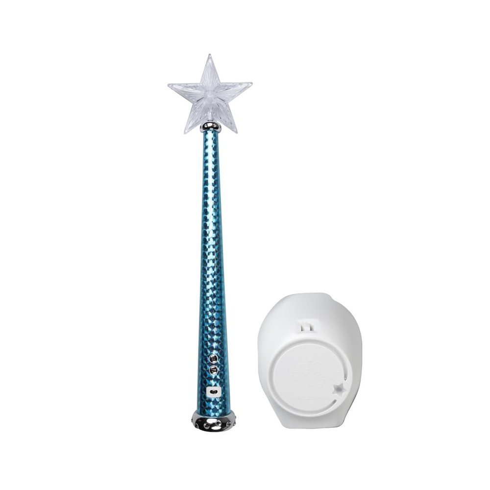 The Original Magic Light Wand Wireless Light Wand Remote with Sound, Light Modes & Plug-in Receiver Kid-Friendly Wand in 6 Colors (Blue)